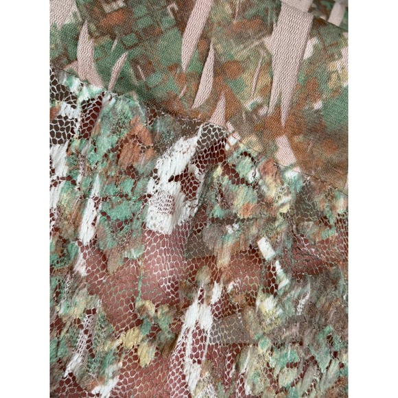 Reba Boho Skirt Cottagecore Women's Tiered Maxi Floral Silk Cotton Blend Size M - Picture 9 of 11